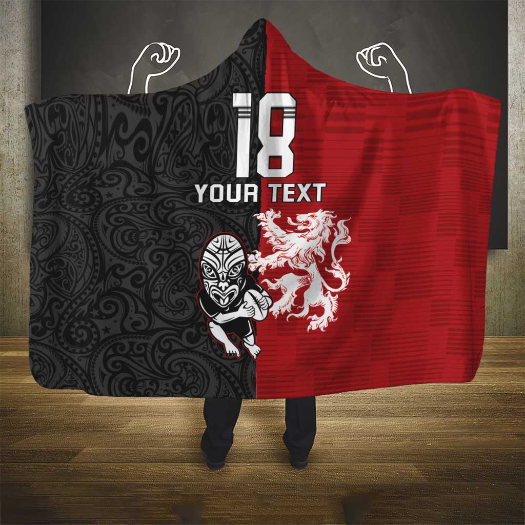Custom British Lions New Zealand Hooded Blanket Unique Style - Wonder Print Shop