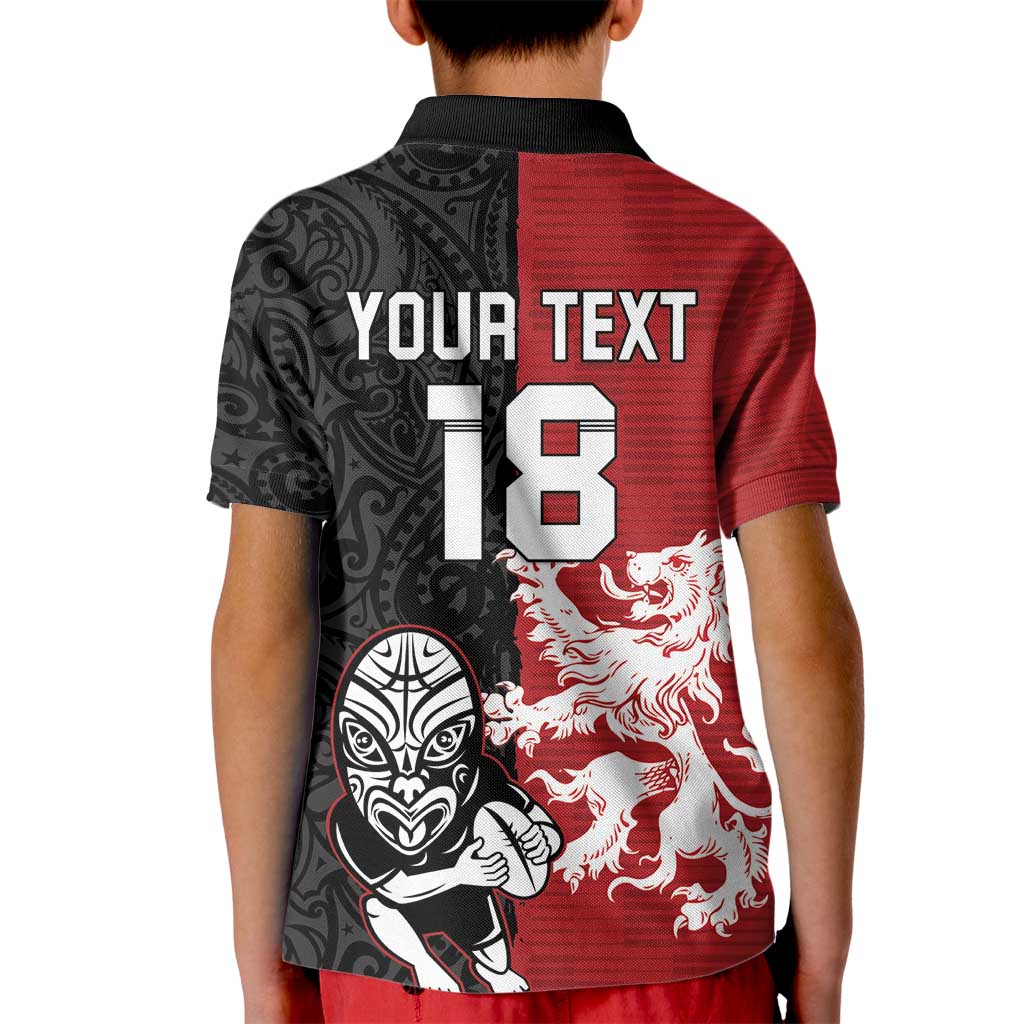Custom British Lions New Zealand Kid Polo Shirt Unique Style - Wonder Print Shop