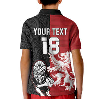 Custom British Lions New Zealand Kid Polo Shirt Unique Style - Wonder Print Shop