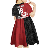 Custom British Lions New Zealand Kid Short Sleeve Dress Unique Style - Wonder Print Shop