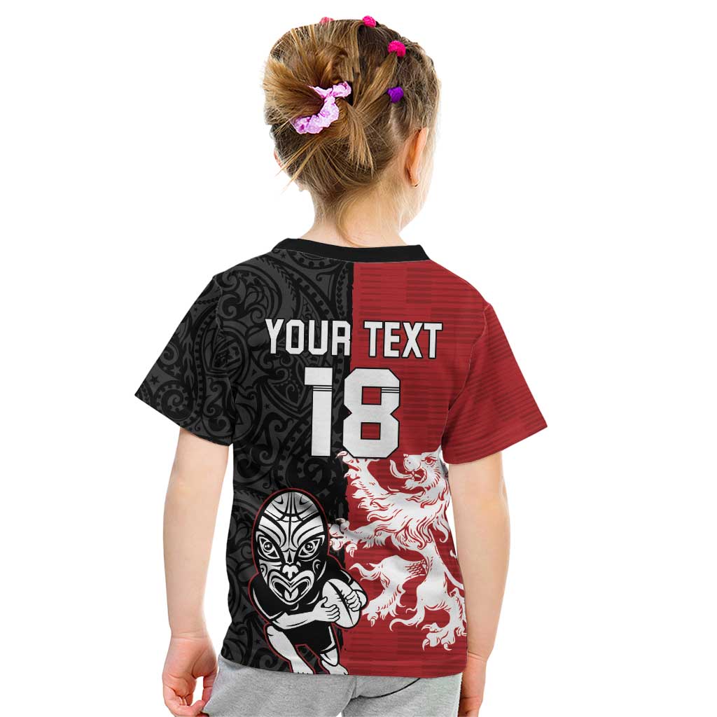 Custom British Lions New Zealand Kid T Shirt Unique Style - Wonder Print Shop