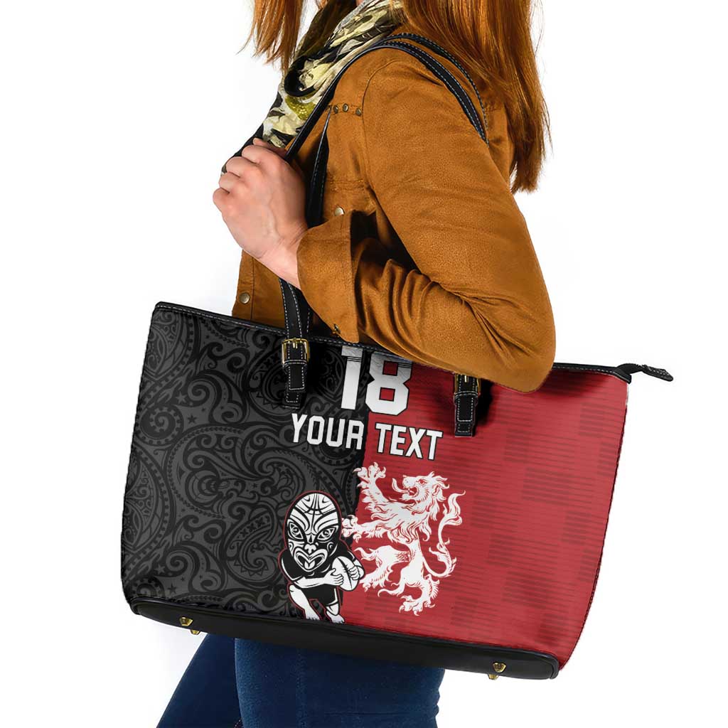 Custom British Lions New Zealand Leather Tote Bag Unique Style - Wonder Print Shop