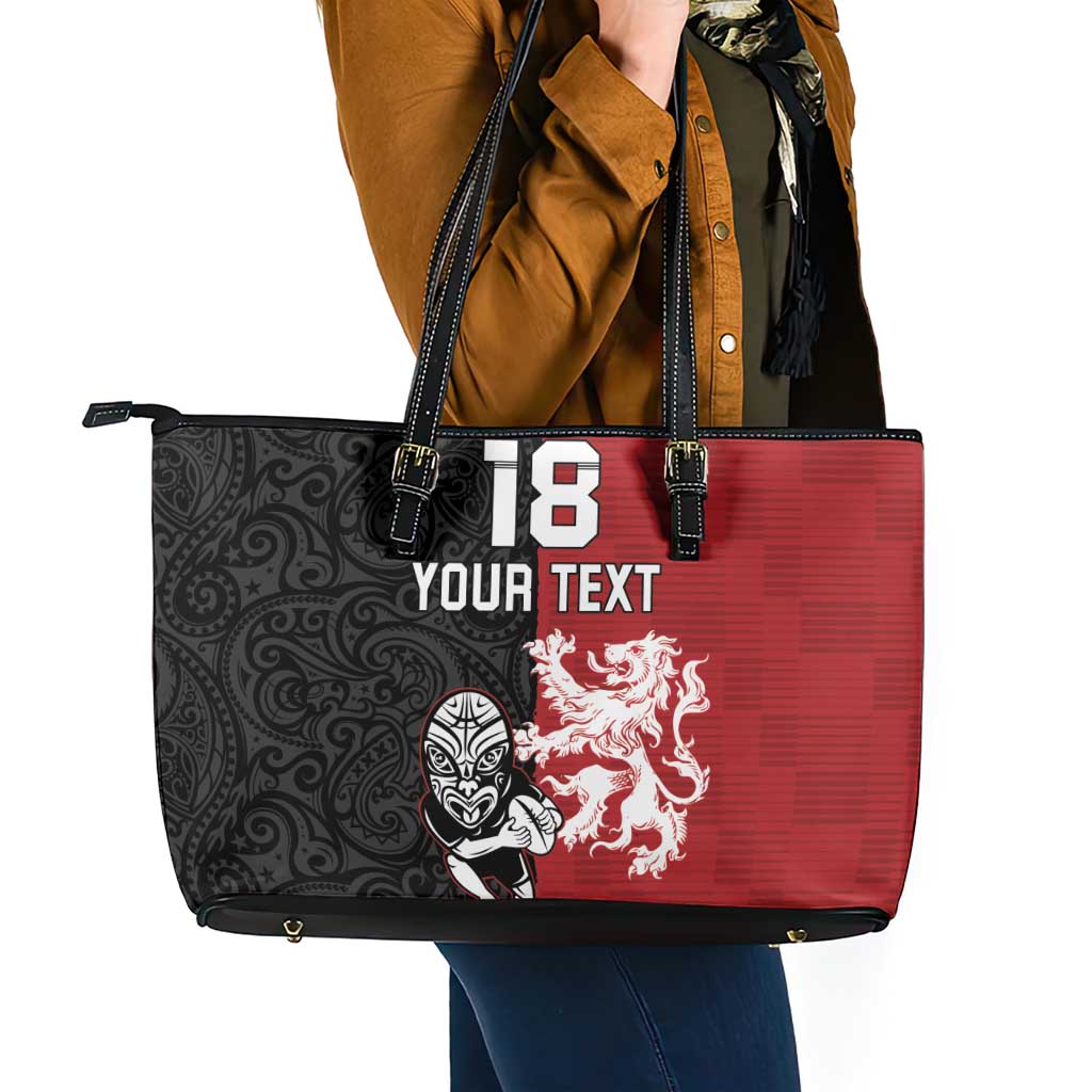 Custom British Lions New Zealand Leather Tote Bag Unique Style - Wonder Print Shop