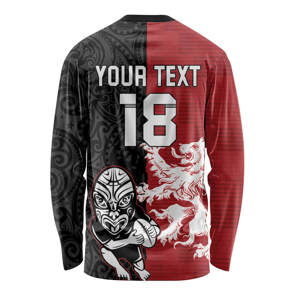 Custom British Lions New Zealand Long Sleeve Shirt Unique Style - Wonder Print Shop