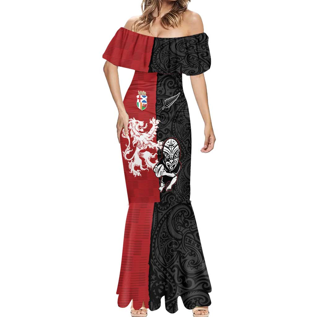 Custom British Lions New Zealand Mermaid Dress Unique Style - Wonder Print Shop