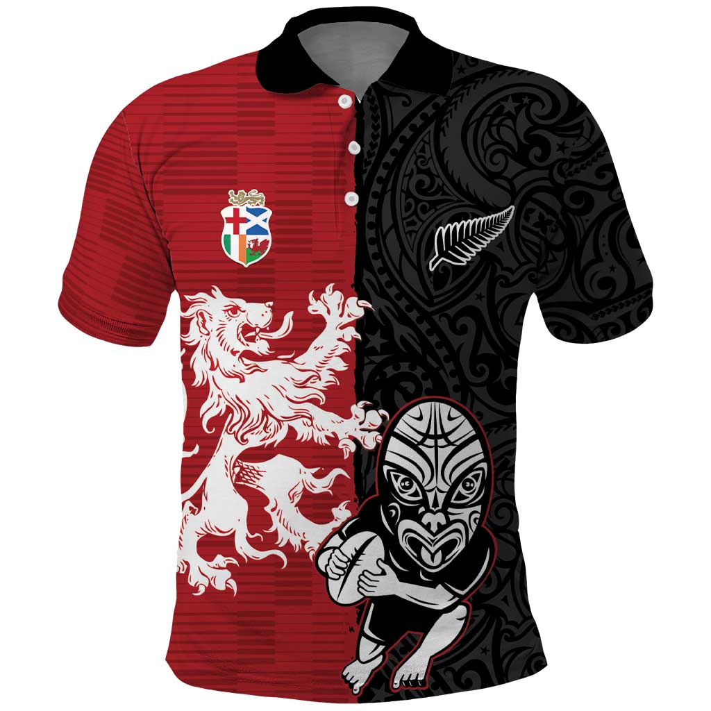 Custom British Lions New Zealand Polo Shirt Unique Style - Wonder Print Shop