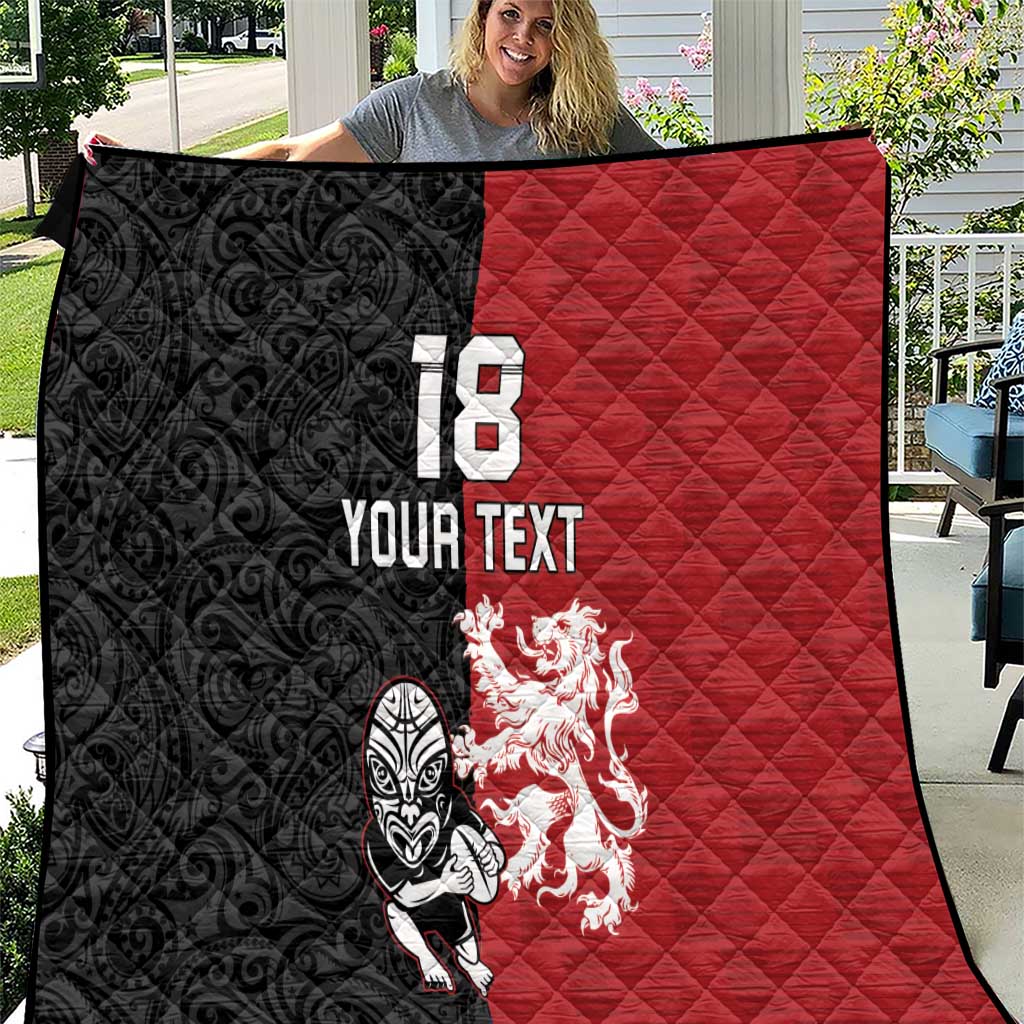 Custom British Lions New Zealand Quilt Unique Style - Wonder Print Shop