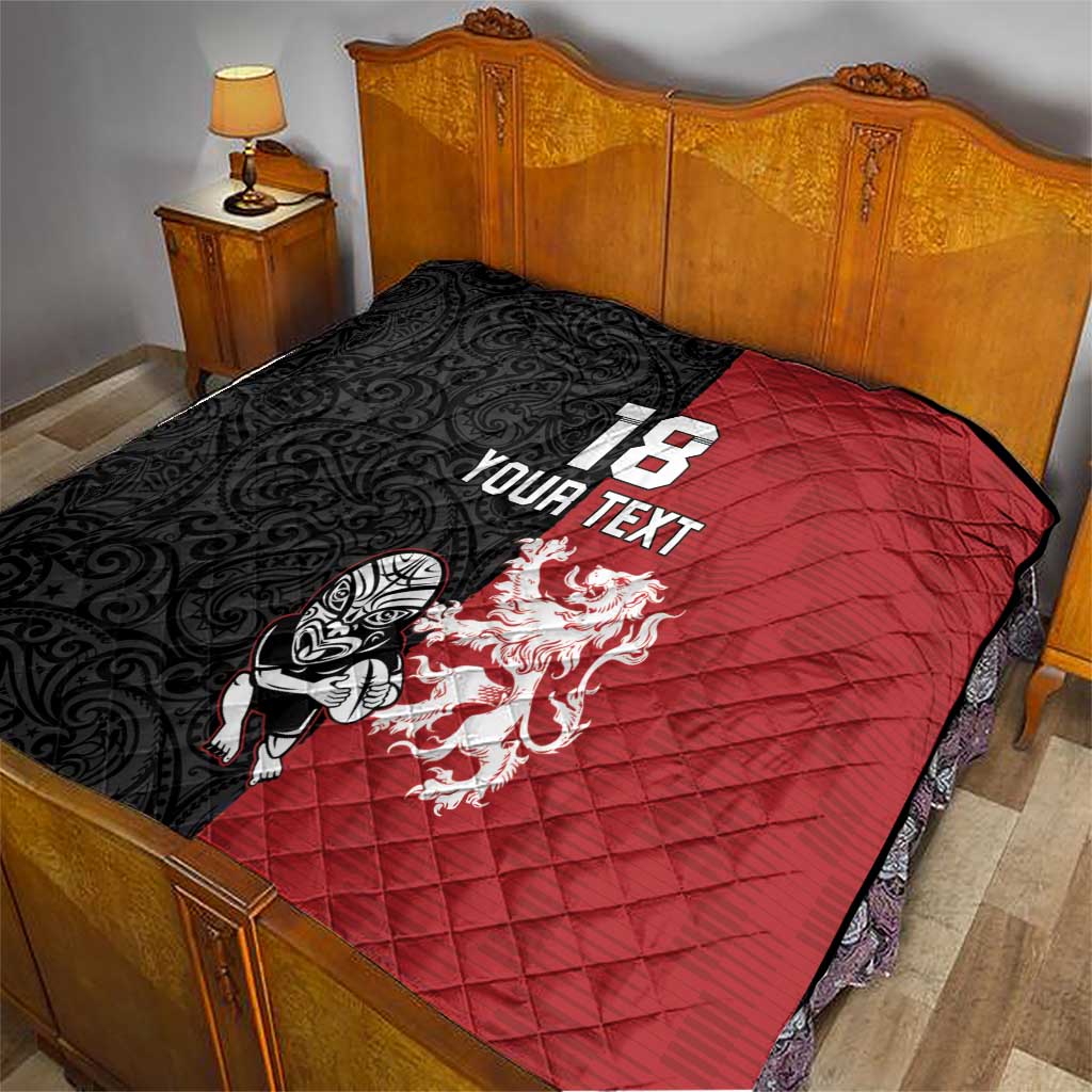 Custom British Lions New Zealand Quilt Unique Style - Wonder Print Shop