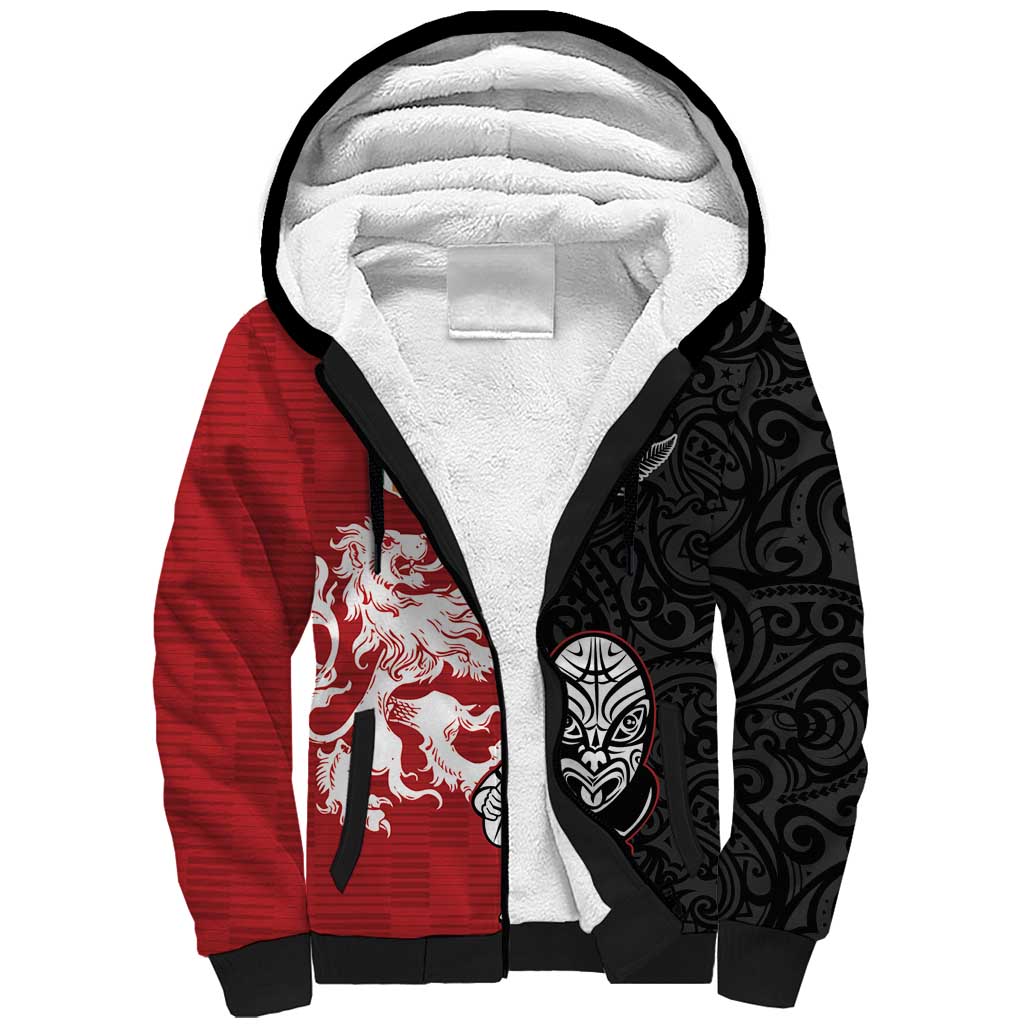 Custom British Lions New Zealand Sherpa Hoodie Unique Style - Wonder Print Shop