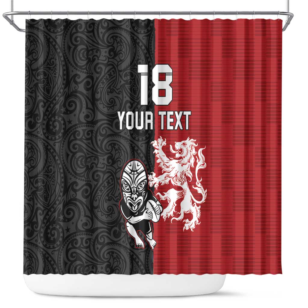 Custom British Lions New Zealand Shower Curtain Unique Style - Wonder Print Shop