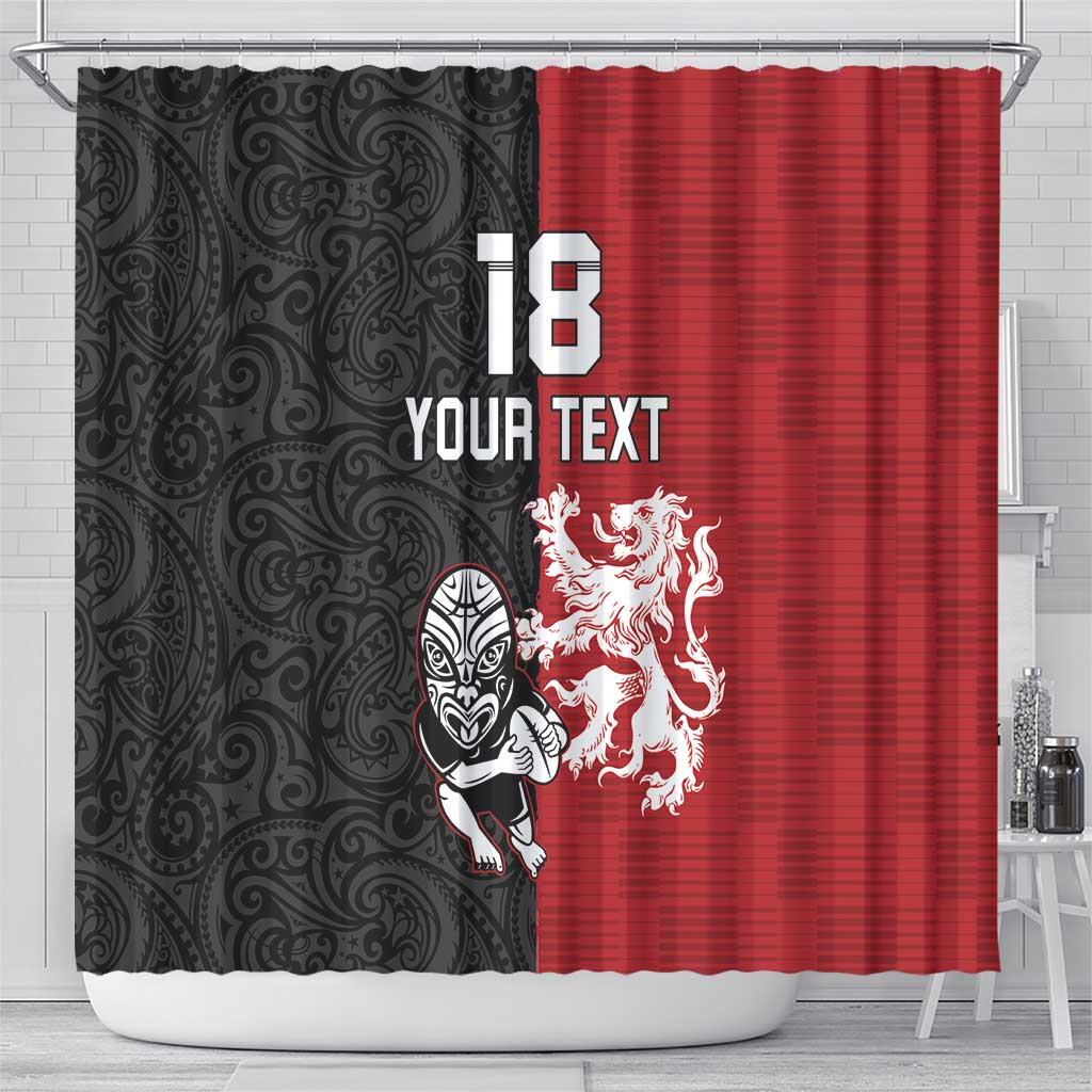 Custom British Lions New Zealand Shower Curtain Unique Style - Wonder Print Shop