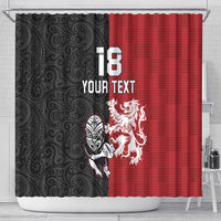 Custom British Lions New Zealand Shower Curtain Unique Style - Wonder Print Shop