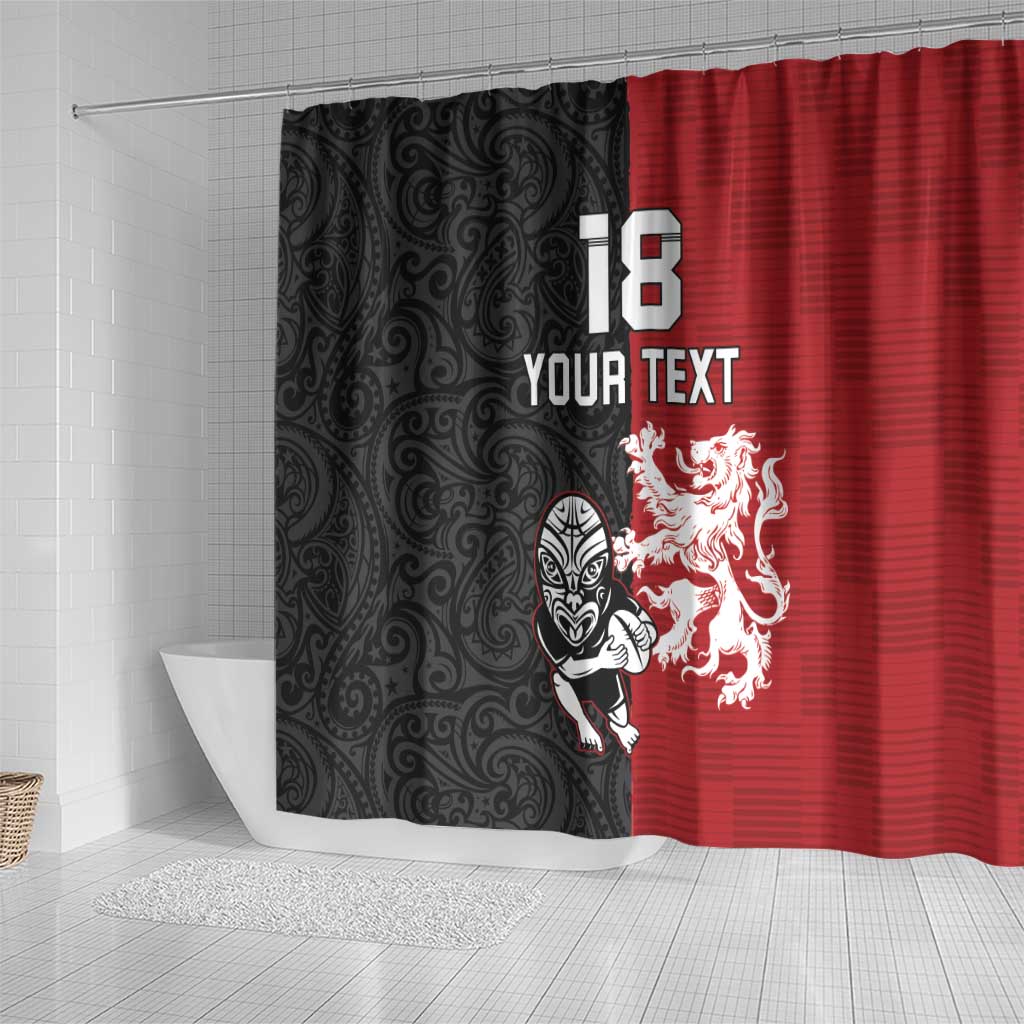 Custom British Lions New Zealand Shower Curtain Unique Style - Wonder Print Shop