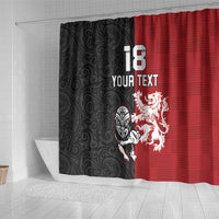Custom British Lions New Zealand Shower Curtain Unique Style - Wonder Print Shop