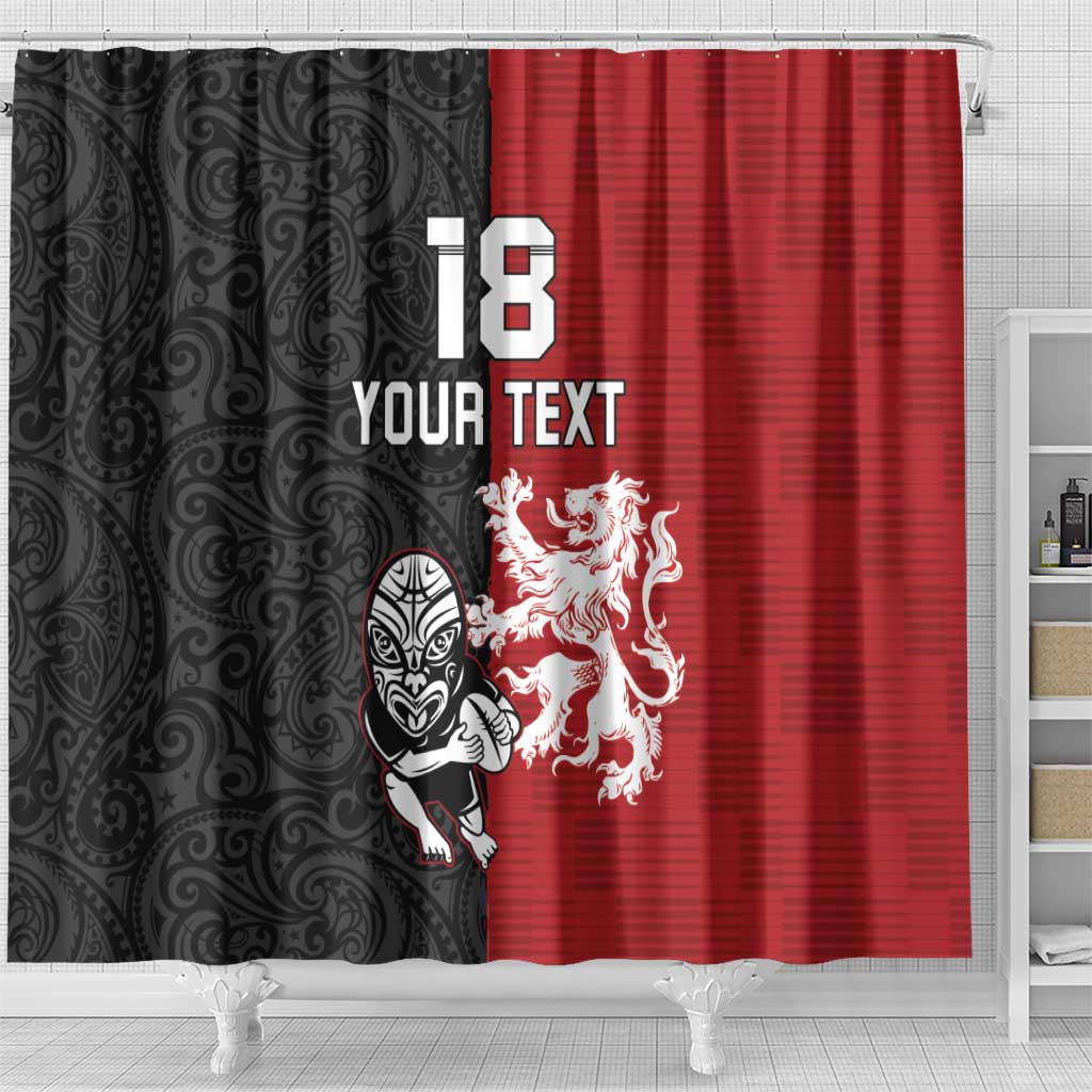 Custom British Lions New Zealand Shower Curtain Unique Style - Wonder Print Shop