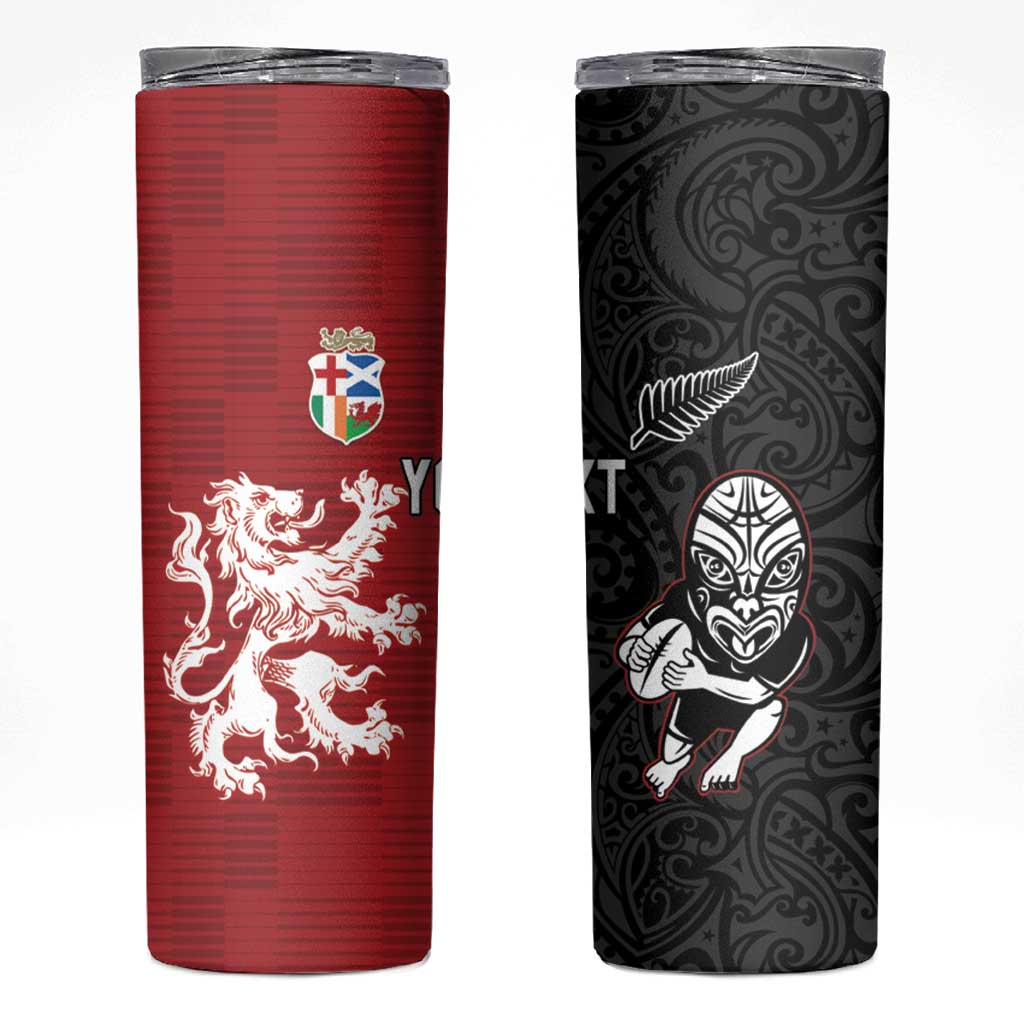 Custom British Lions New Zealand Skinny Tumbler Unique Style - Wonder Print Shop