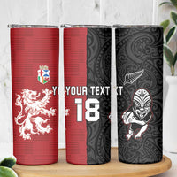Custom British Lions New Zealand Skinny Tumbler Unique Style - Wonder Print Shop