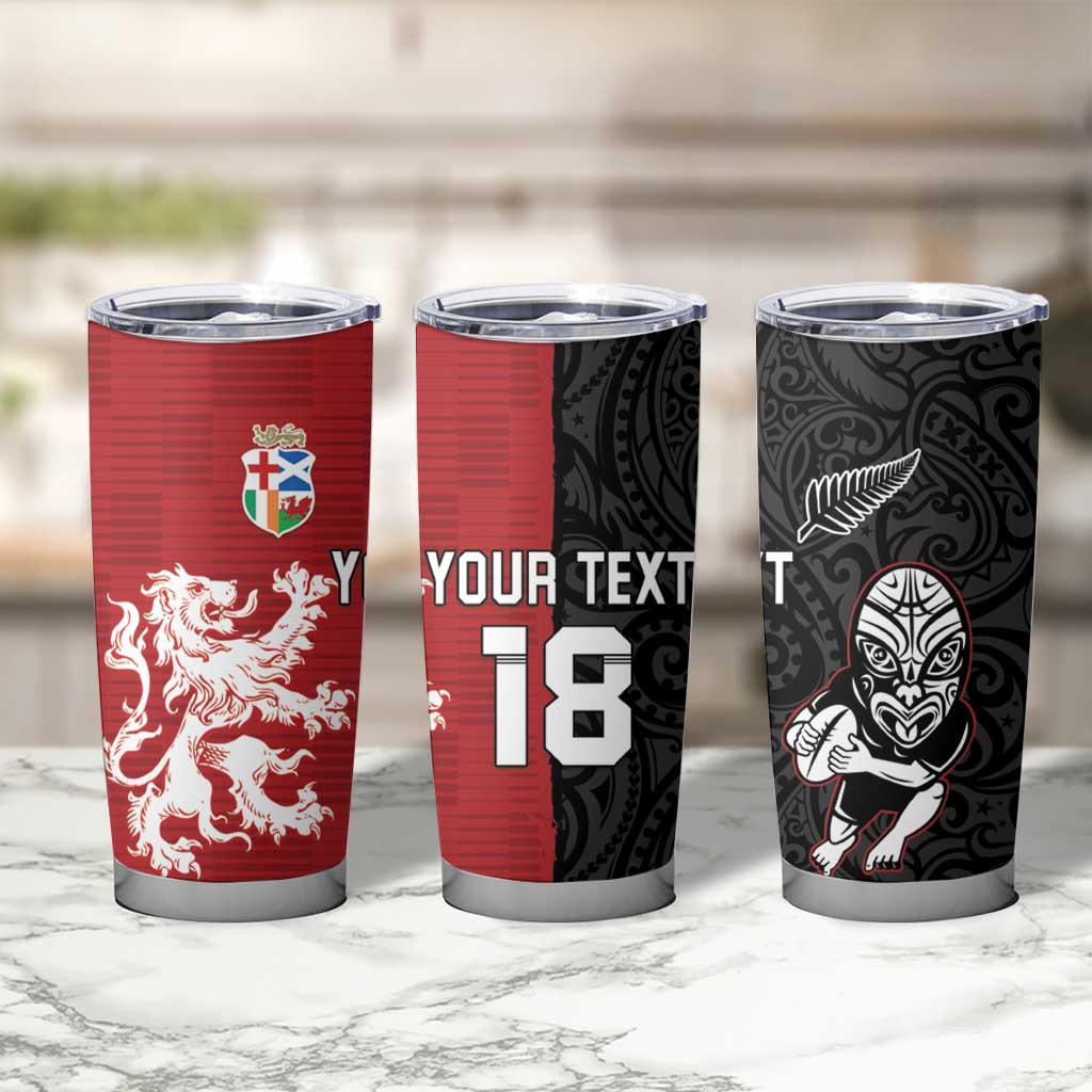 Custom British Lions New Zealand Tumbler Cup Unique Style - Wonder Print Shop