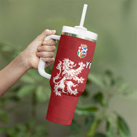 Custom British Lions New Zealand Tumbler With Handle Unique Style - Wonder Print Shop