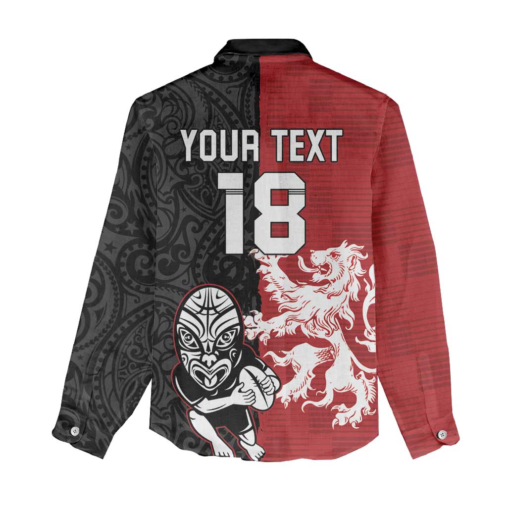 Custom British Lions New Zealand Women Casual Shirt Unique Style - Wonder Print Shop