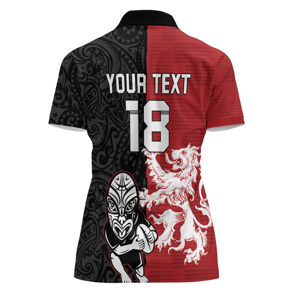 Custom British Lions New Zealand Women Polo Shirt Unique Style - Wonder Print Shop