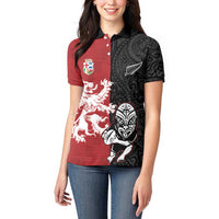 Custom British Lions New Zealand Women Polo Shirt Unique Style - Wonder Print Shop