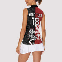 Custom British Lions New Zealand Women Sleeveless Polo Shirt Unique Style - Wonder Print Shop