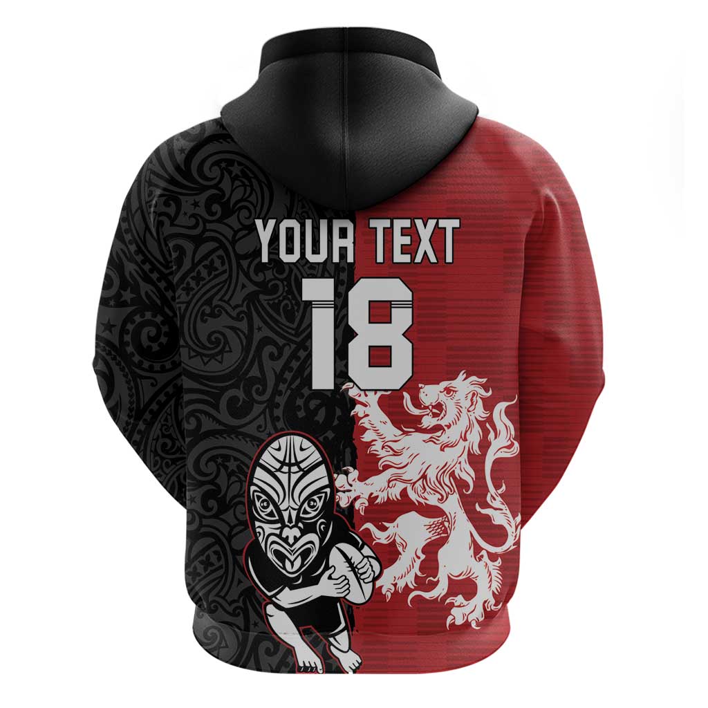 Custom British Lions New Zealand Zip Hoodie Unique Style - Wonder Print Shop
