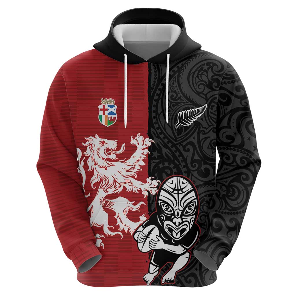 Custom British Lions New Zealand Zip Hoodie Unique Style - Wonder Print Shop