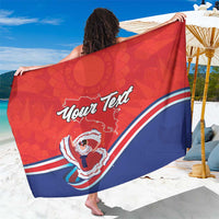 Personalized Costa Rica Independence Day Since 1821 Sarong Folk Dancer with Folk Art Pattern - Wonder Print Shop