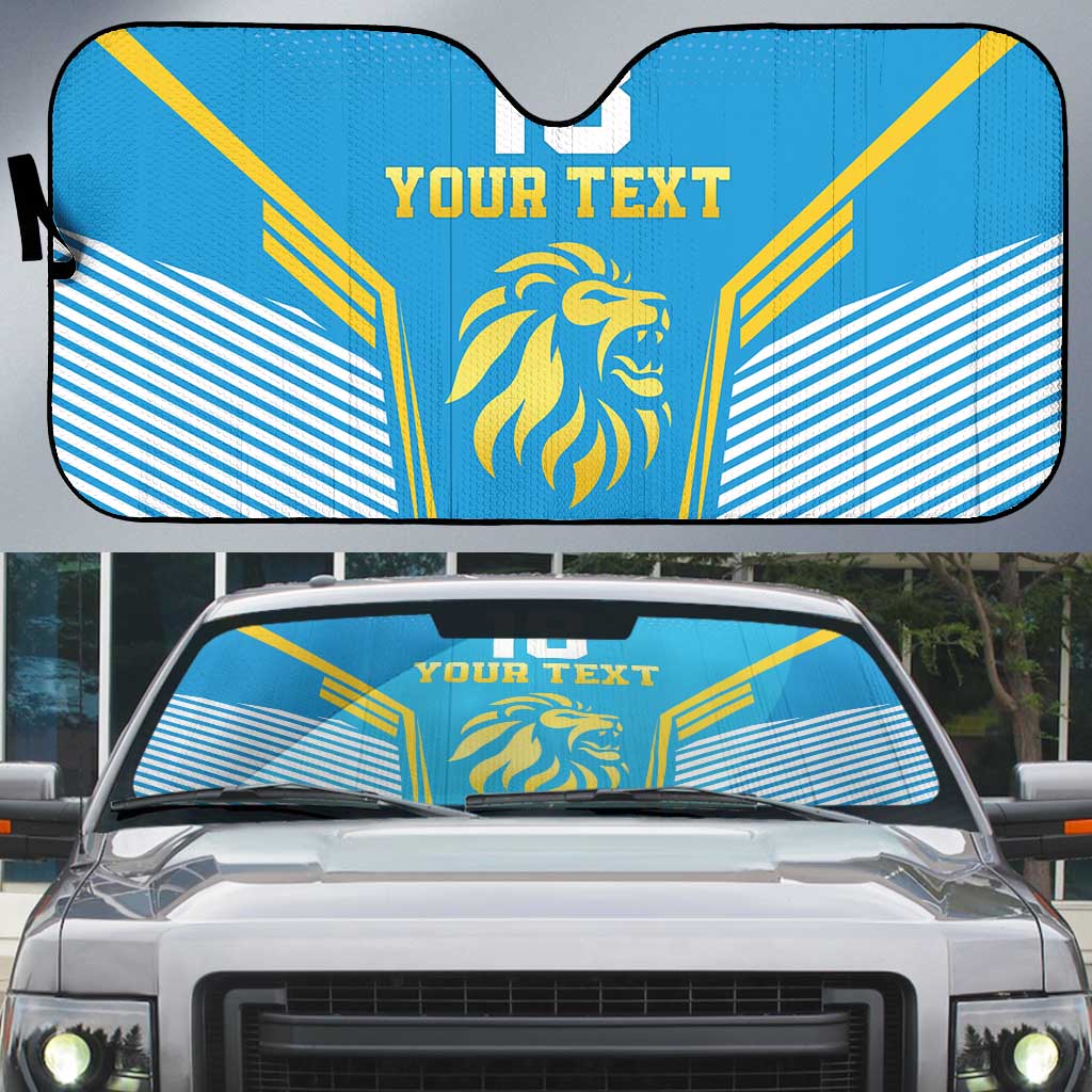Custom Saint Lucia Kings Cricket Auto Sun Shade Beinspired Go Champion - Wonder Print Shop