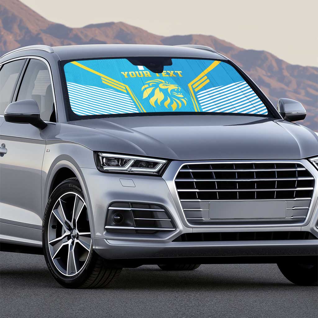 Custom Saint Lucia Kings Cricket Auto Sun Shade Beinspired Go Champion - Wonder Print Shop