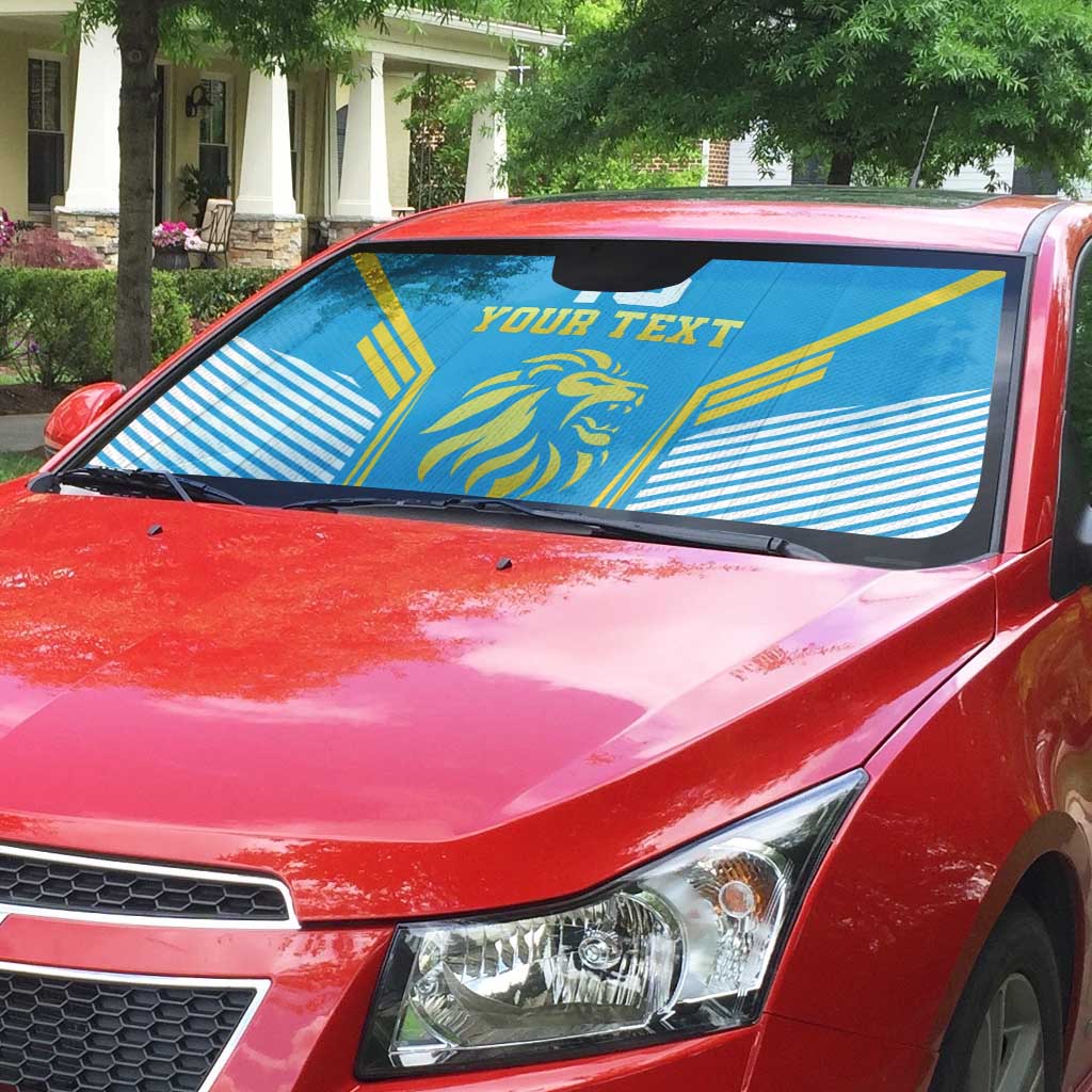 Custom Saint Lucia Kings Cricket Auto Sun Shade Beinspired Go Champion - Wonder Print Shop