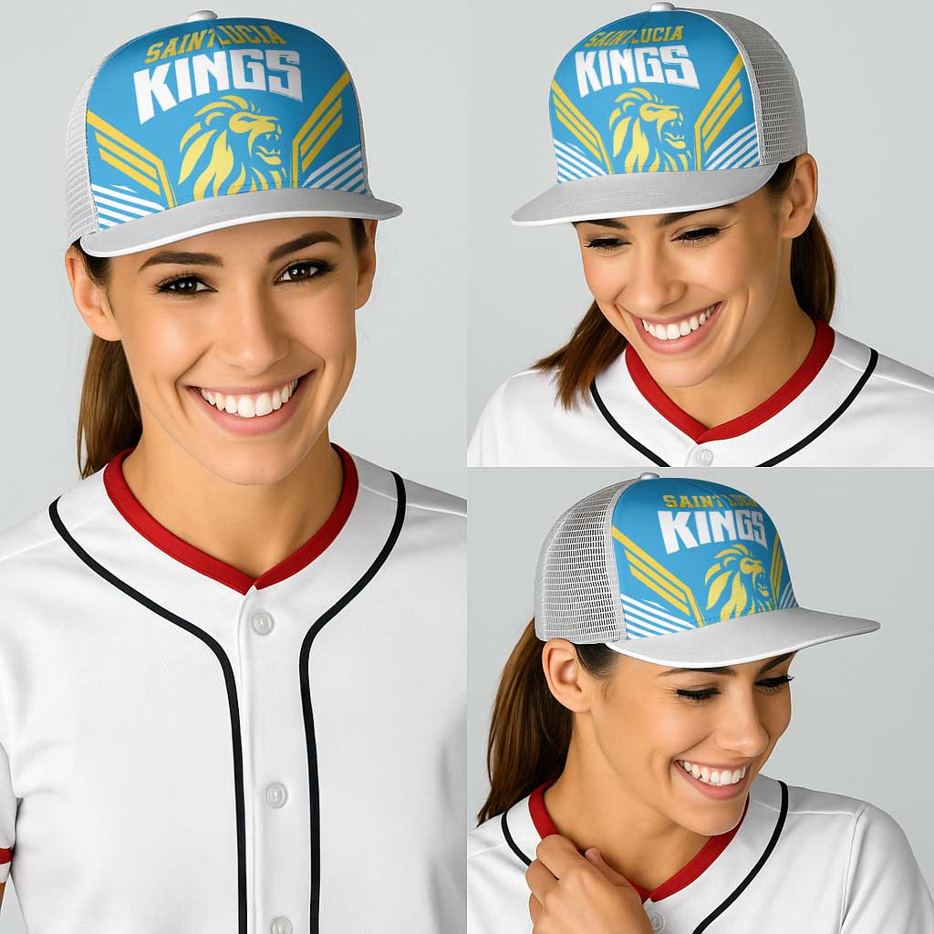 Saint Lucia Kings Cricket Baseball Net Cap Beinspired Go Champion - Wonder Print Shop
