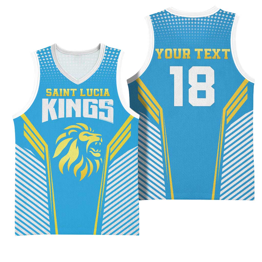 Custom Saint Lucia Kings Cricket Basketball Jersey Beinspired Go Champion - Wonder Print Shop