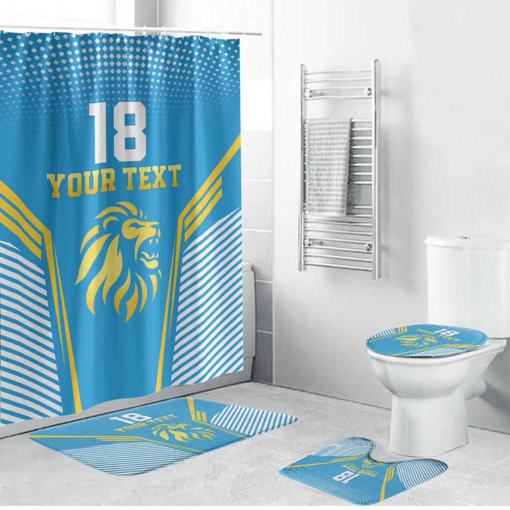 Custom Saint Lucia Kings Cricket Bathroom Set Beinspired Go Champion - Wonder Print Shop