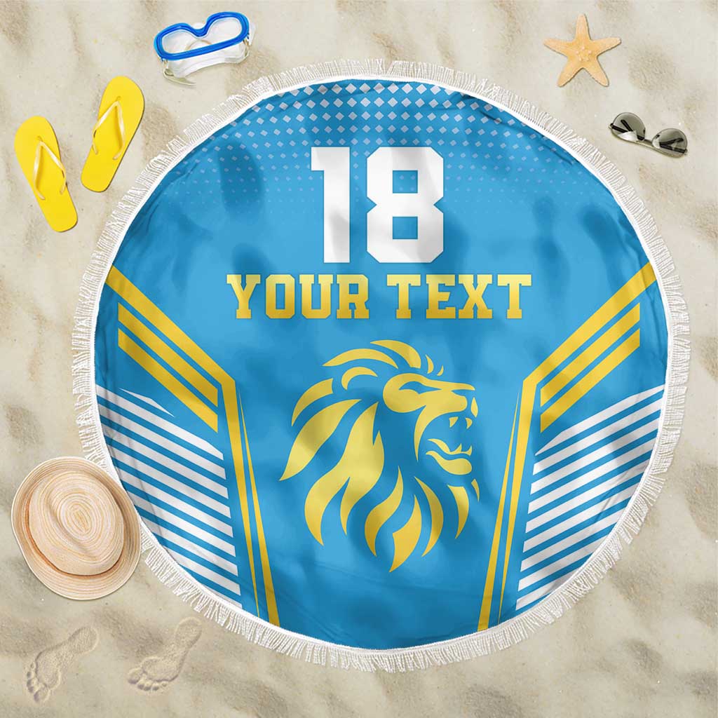 Custom Saint Lucia Kings Cricket Beach Blanket Beinspired Go Champion - Wonder Print Shop