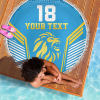 Custom Saint Lucia Kings Cricket Beach Blanket Beinspired Go Champion - Wonder Print Shop