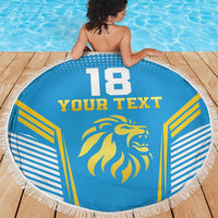 Custom Saint Lucia Kings Cricket Beach Blanket Beinspired Go Champion - Wonder Print Shop