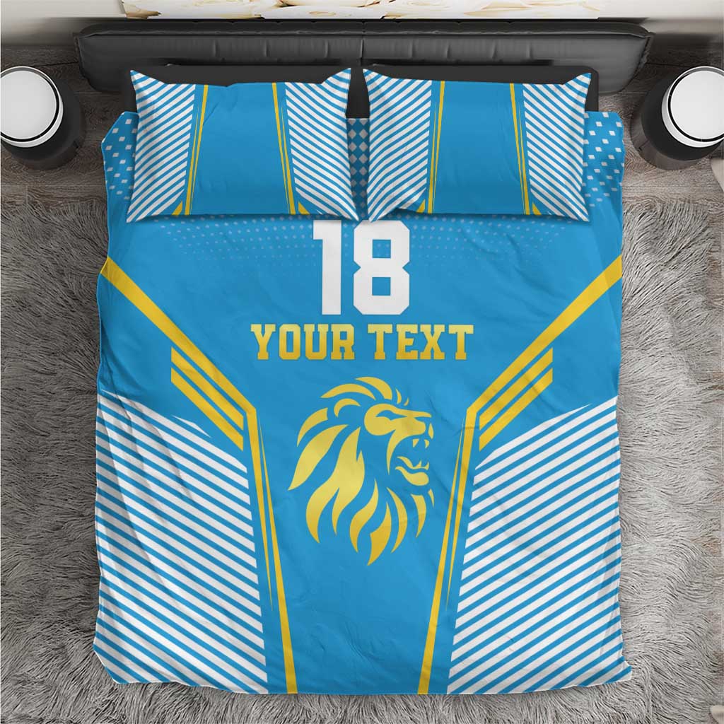 Custom Saint Lucia Kings Cricket Bedding Set Beinspired Go Champion - Wonder Print Shop