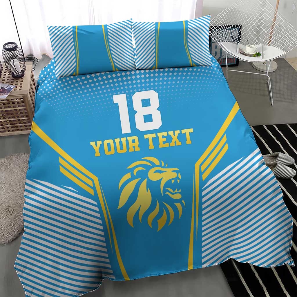 Custom Saint Lucia Kings Cricket Bedding Set Beinspired Go Champion - Wonder Print Shop