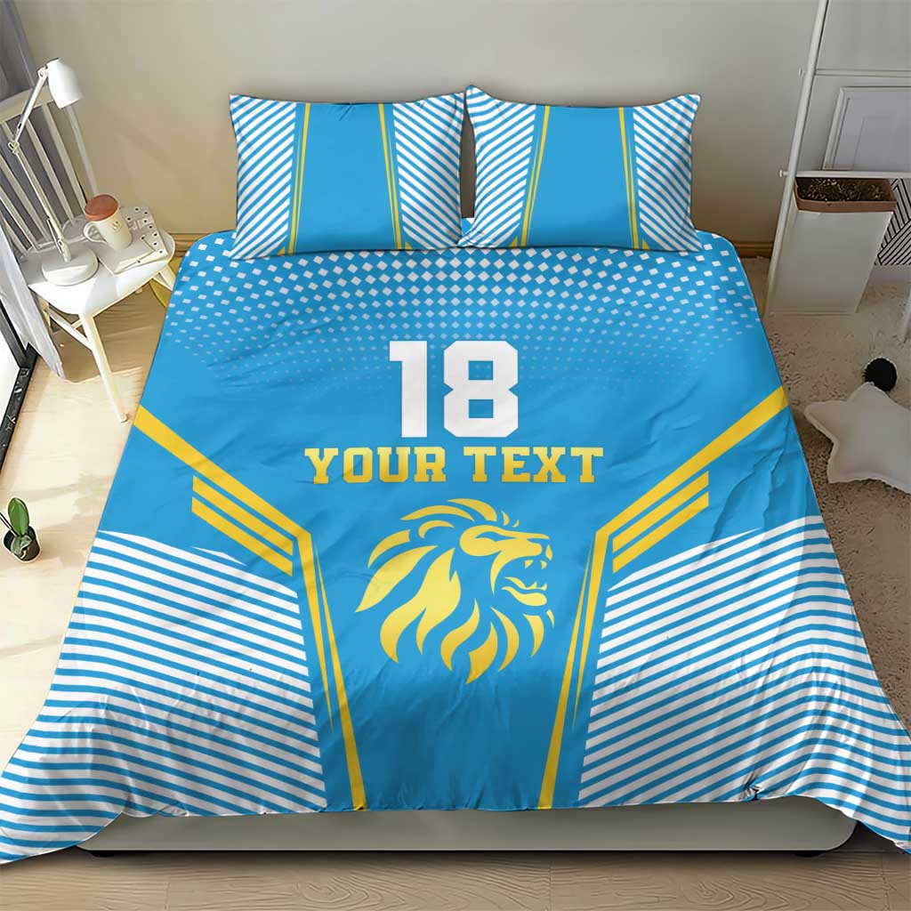 Custom Saint Lucia Kings Cricket Bedding Set Beinspired Go Champion - Wonder Print Shop