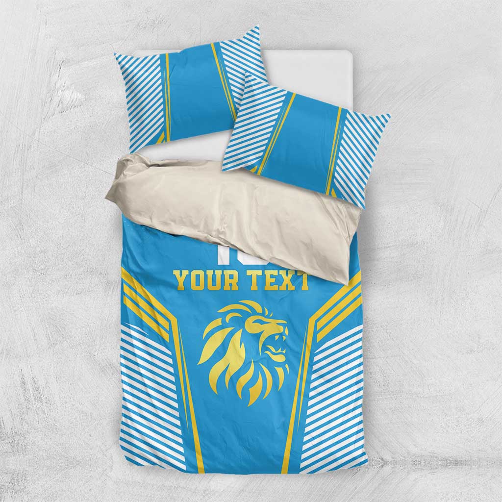Custom Saint Lucia Kings Cricket Bedding Set Beinspired Go Champion - Wonder Print Shop