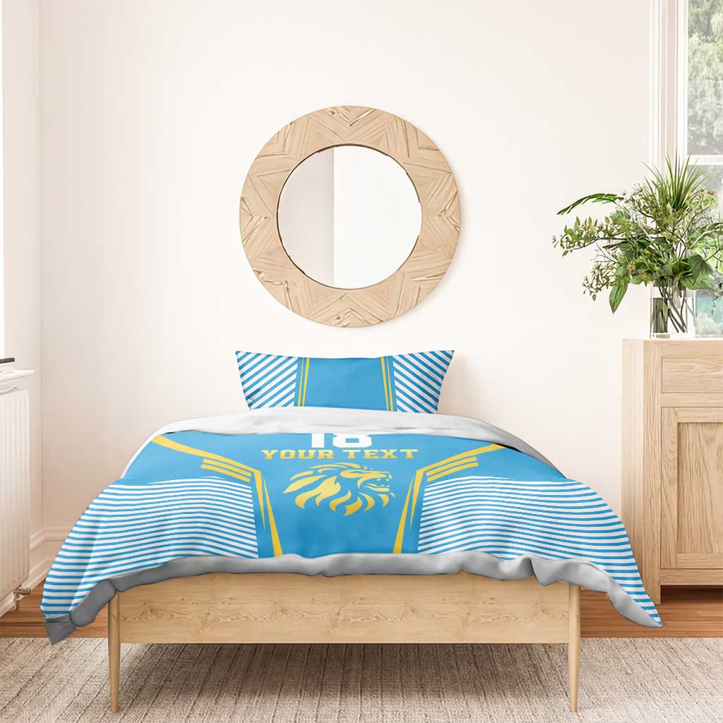 Custom Saint Lucia Kings Cricket Bedding Set Beinspired Go Champion - Wonder Print Shop
