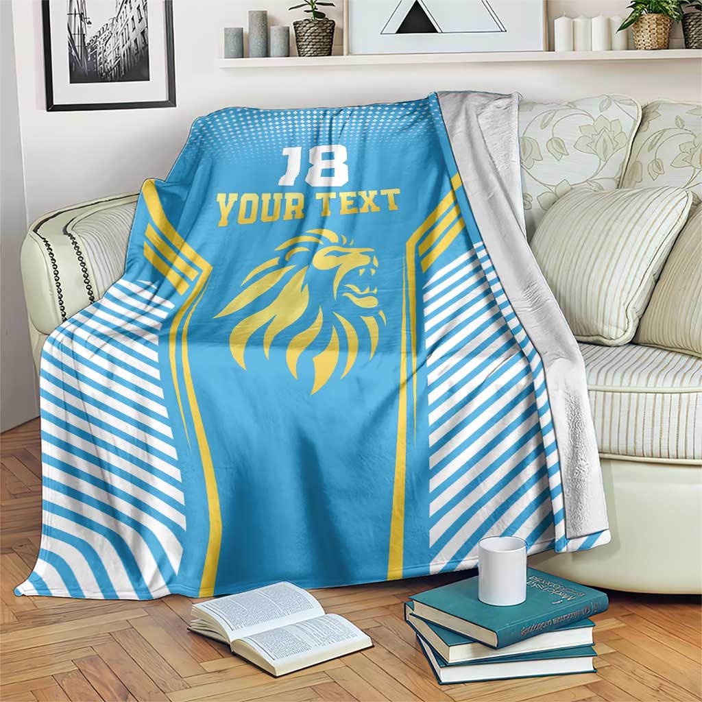 Custom Saint Lucia Kings Cricket Blanket Beinspired Go Champion - Wonder Print Shop
