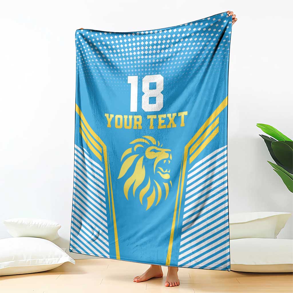 Custom Saint Lucia Kings Cricket Blanket Beinspired Go Champion - Wonder Print Shop