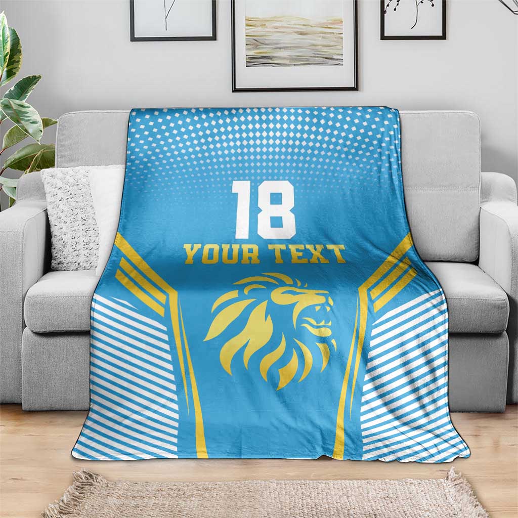 Custom Saint Lucia Kings Cricket Blanket Beinspired Go Champion - Wonder Print Shop
