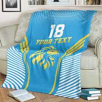 Custom Saint Lucia Kings Cricket Blanket Beinspired Go Champion - Wonder Print Shop