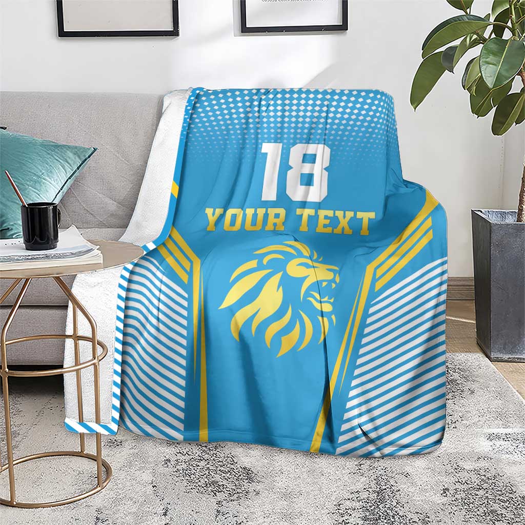 Custom Saint Lucia Kings Cricket Blanket Beinspired Go Champion - Wonder Print Shop