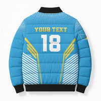 Custom Saint Lucia Kings Cricket Bomber Puffer Jacket Beinspired Go Champion - Wonder Print Shop